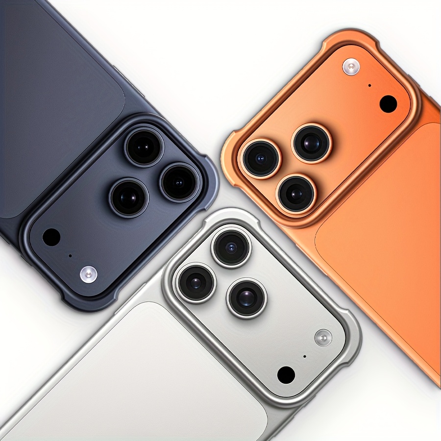 imagen del artículo   para teléfono: carcasa de   capa con parachoques de metal y goma de   de aluminio para iphone 17 pro max 17  , diseño único, cubierta   resistencia, carcasa minimalista con   de metal  