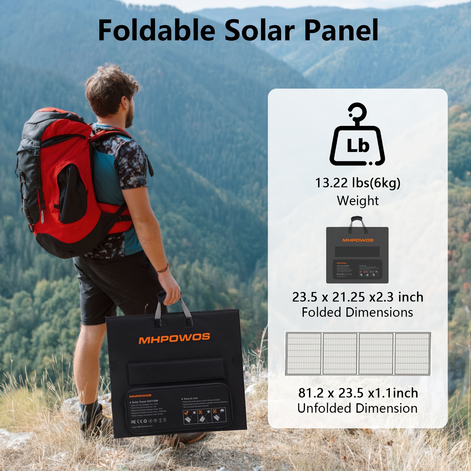 Panel solar portátil para apagones