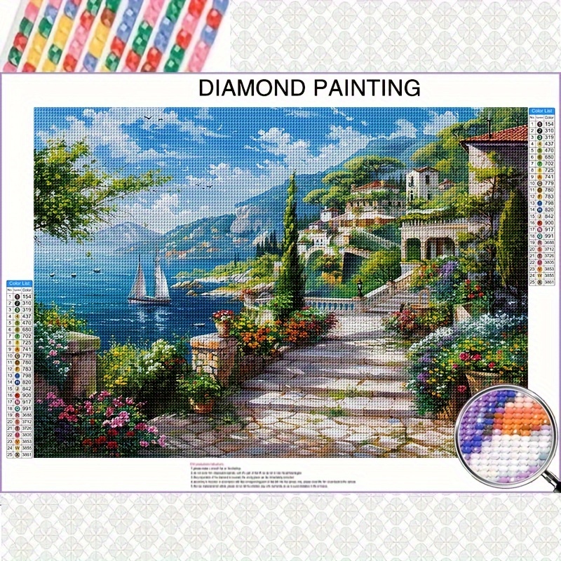 

11.8x15.8 5d Diamond Painting Kit, Rhinestones Diy Art For Beginners, & Decor