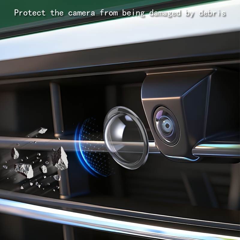   an accessory   your cars camera from damage caused   snow and   it   protective covers for   front and rear cameras providing 360 degree protection against sand stones and rain for your rearview