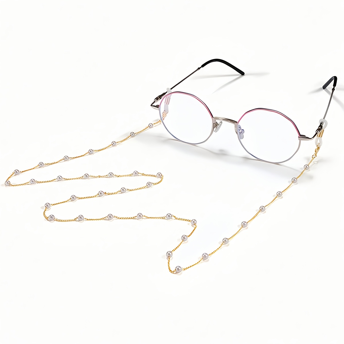 E-shop 1 Kunstperlen-Perlenketten Party Modebrille Anti-Rutsch Kette Anti-Fall Kette Brillenkette