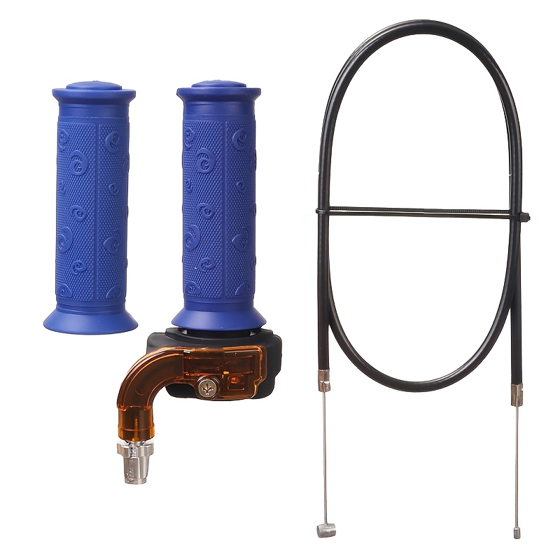 TEMU 3pcs Set Mini Motorcycle Visual Rotary Throttle Accelerator Handle Bar Handle With Throttle Cable Suitable For 47cc 49cc Small Displacement