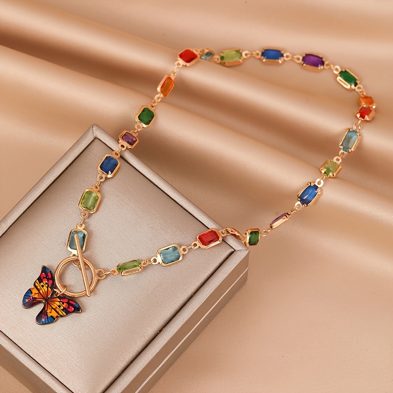 

-colored Copper Pendant Necklace For And -, Of 1