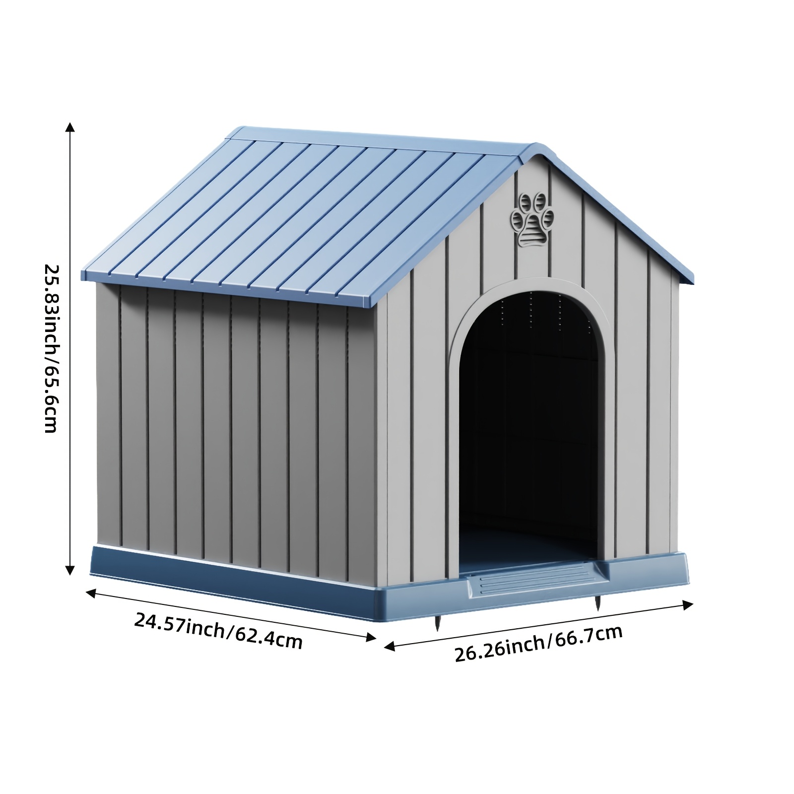 pet house with   design and hidden ventilation weatherproof and uv resistant suitable for all kinds of scenes large space good load bearing structure strong durable and fade resistant dog house pet dog supplies dog beds  