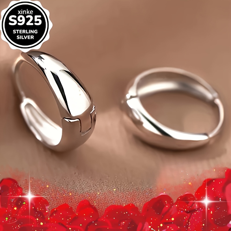 S925 Pure Silver Round Dangle Earrings with Sparkling Gemstones