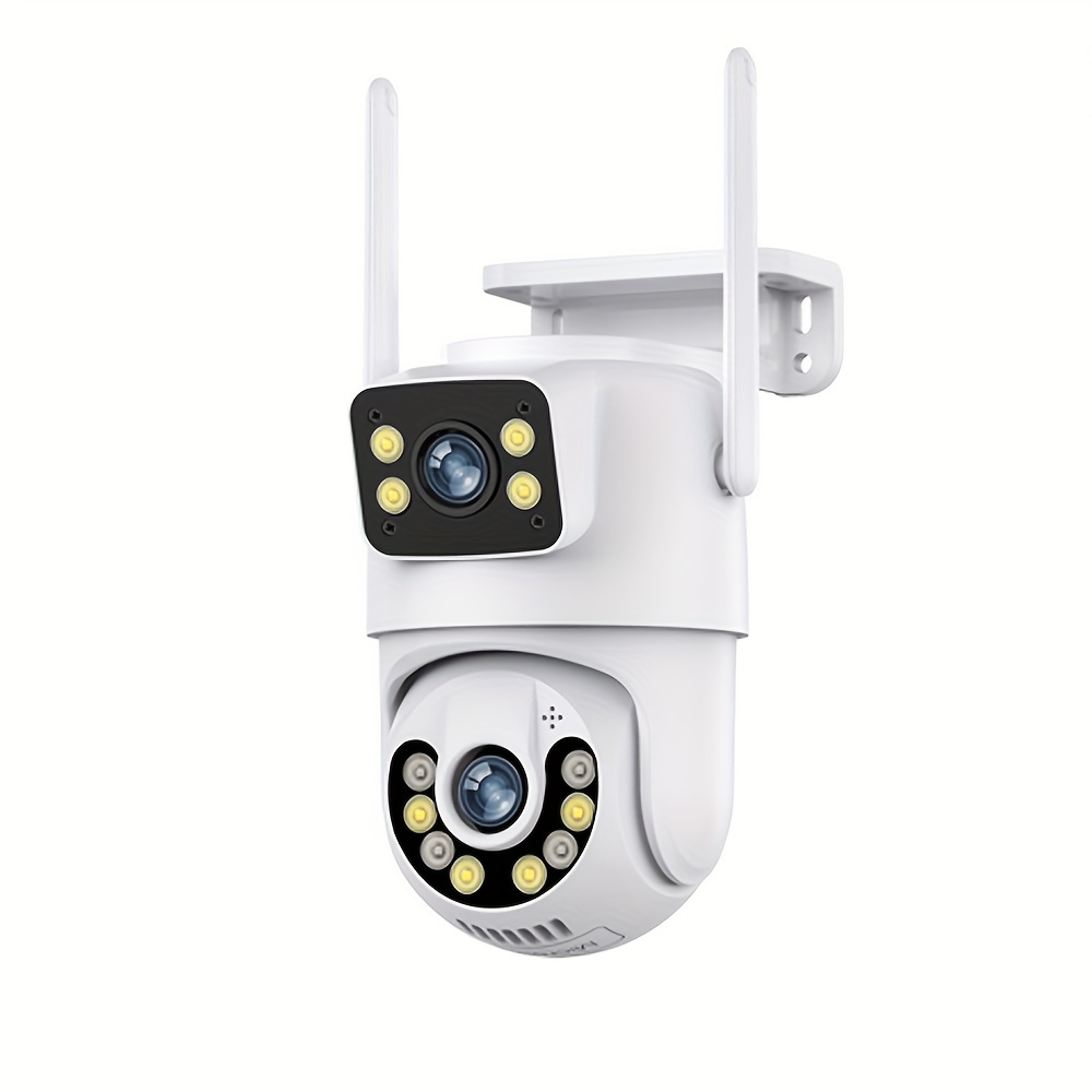 8mp 4k wifi ip camera dual lens dual screens 4mp ptz Temu