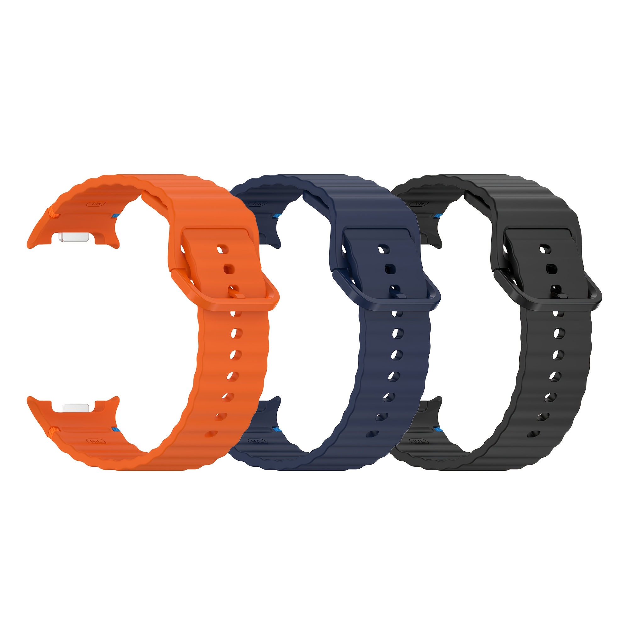 TEMU A Set Of 3 Silicone Watch Bands Suitable For The For Galaxy Watch 8 And 8 Classic, In Sizes 40mm, 44mm, And 46mm. Are Colorful, Comfortable,