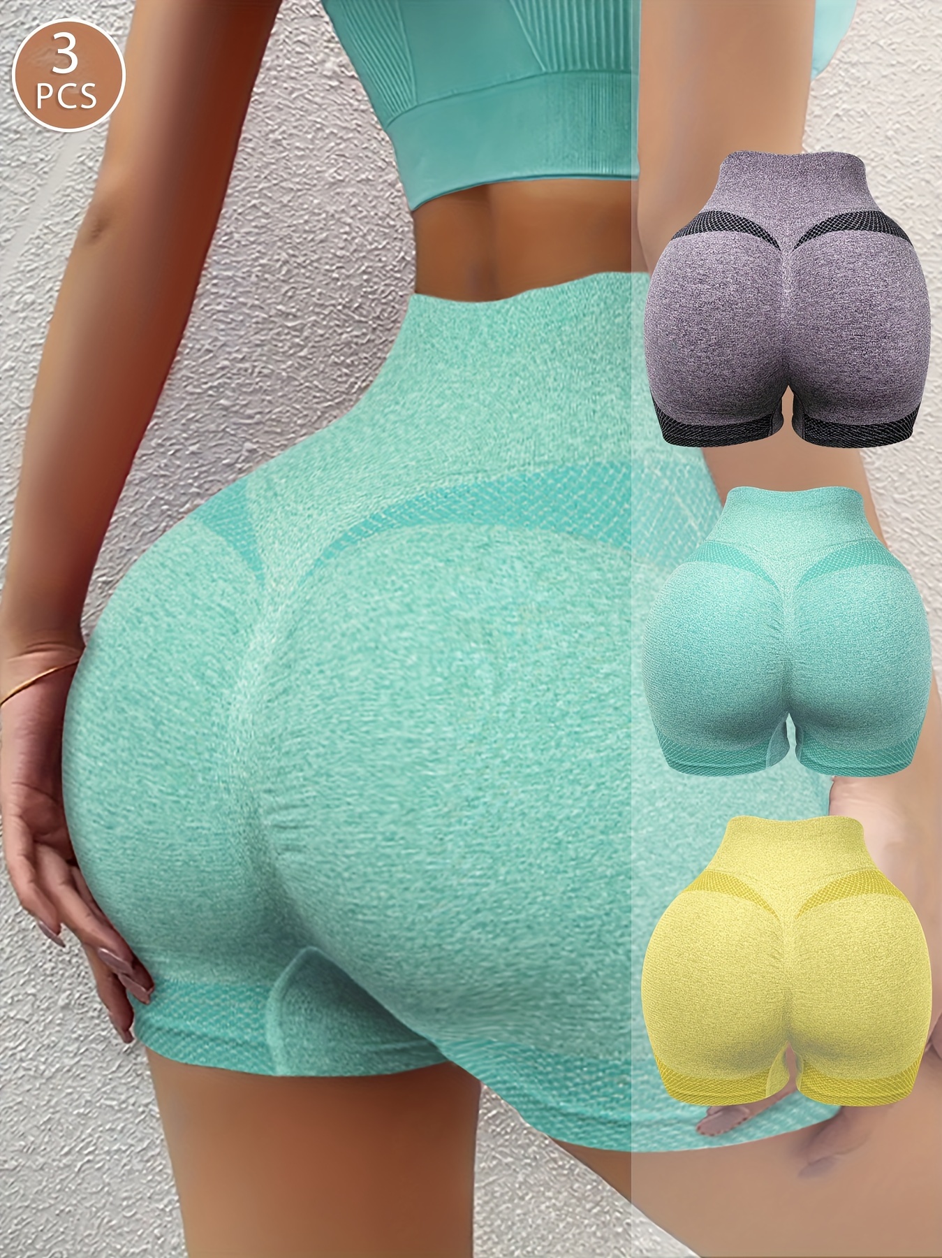 3 Pcs Stretchy High Waisted Tummy Tightening Women's Shorts&Shaping &Butt Lifting Outer Women's Panties&Lady's Underwear&Body Shaping Underwear