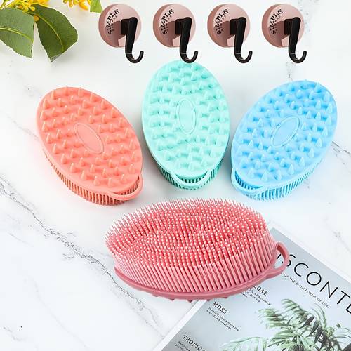 exfoliating silicone body scrub easy to clean lathers lasting and more hygienic than traditional loofahs