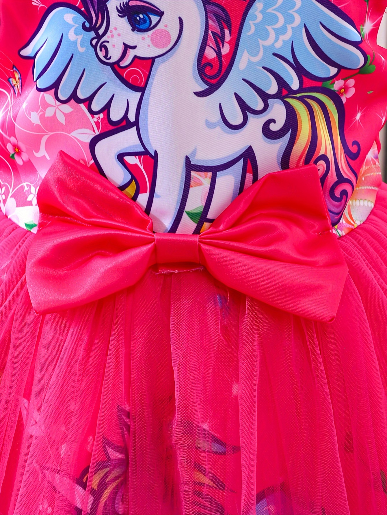 coviviky girls summer party dress horse bow print Temu United