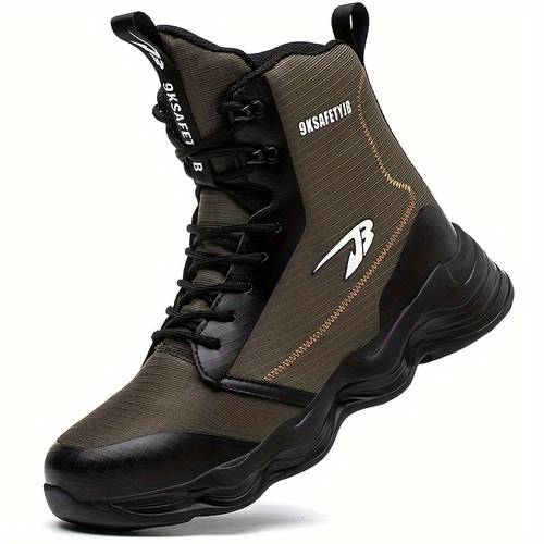 high top soft sole comfortable anti smash and anti puncture safety shoes work shoes