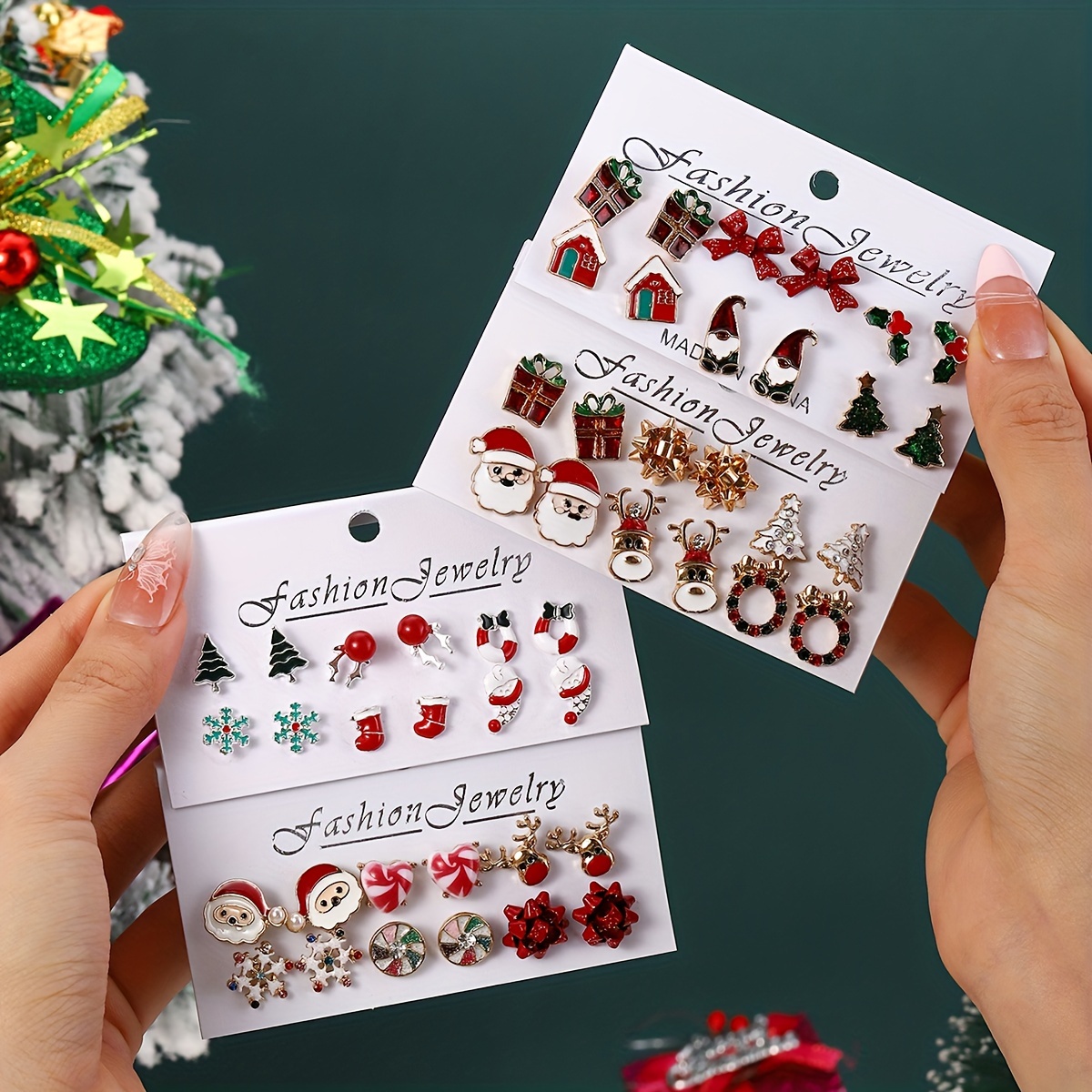 

Christmas Earring Set - For , Non-electric Christmas Earring Jewelry Set