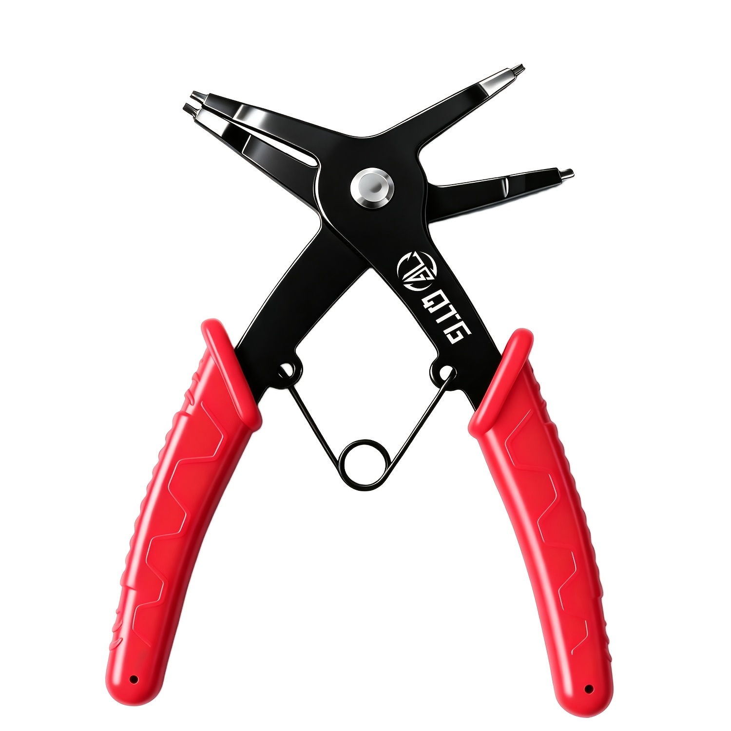 TEMU 1pc Qtg 2-in-1 Snap Ring Pliers, Dual Purpose Clamping Pliers, Multifunctional Metal Card Spring Pliers, Dual-use Internal/external Circlip