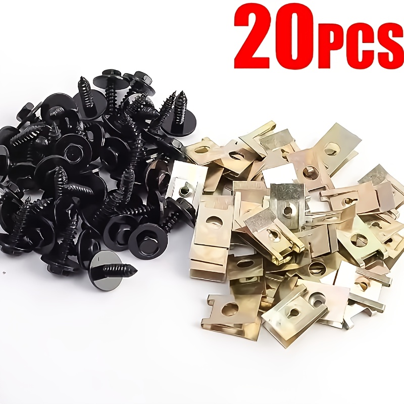 Chassis Engine Guard Nut/screw Washers Clip For E46 E92 E90 F10 Car Fender Bumper Head Screws Self-tapping Screw 40/20pcs