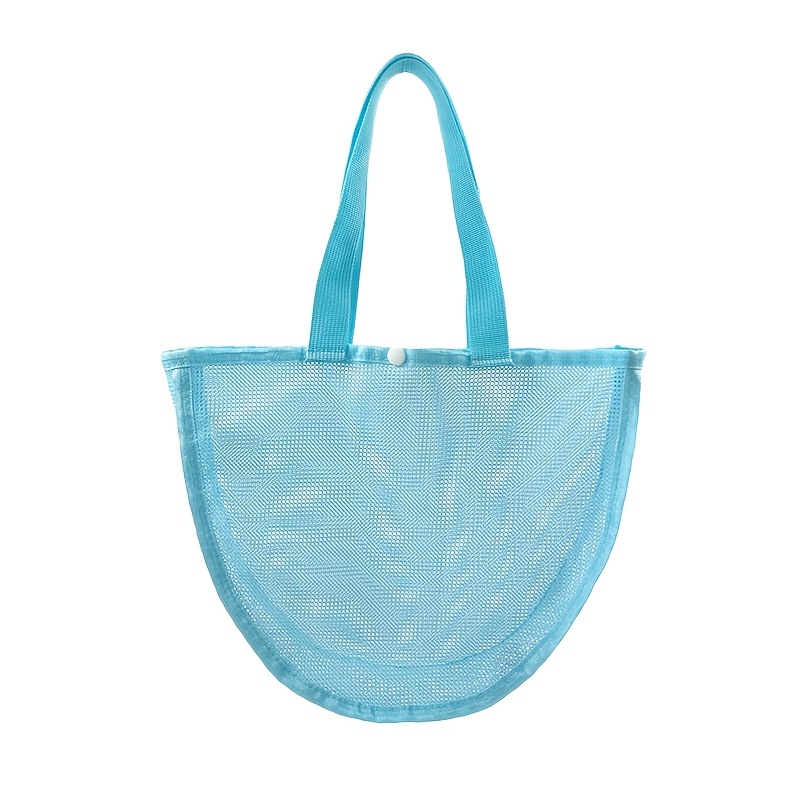 TEMU Gift For Her/him 1pc Seashell Bag, Conch Mesh Pouch, Beach Bag, Mesh Conch Collection Bag, Seashell Mesh Pouch, Conch Tote Bag