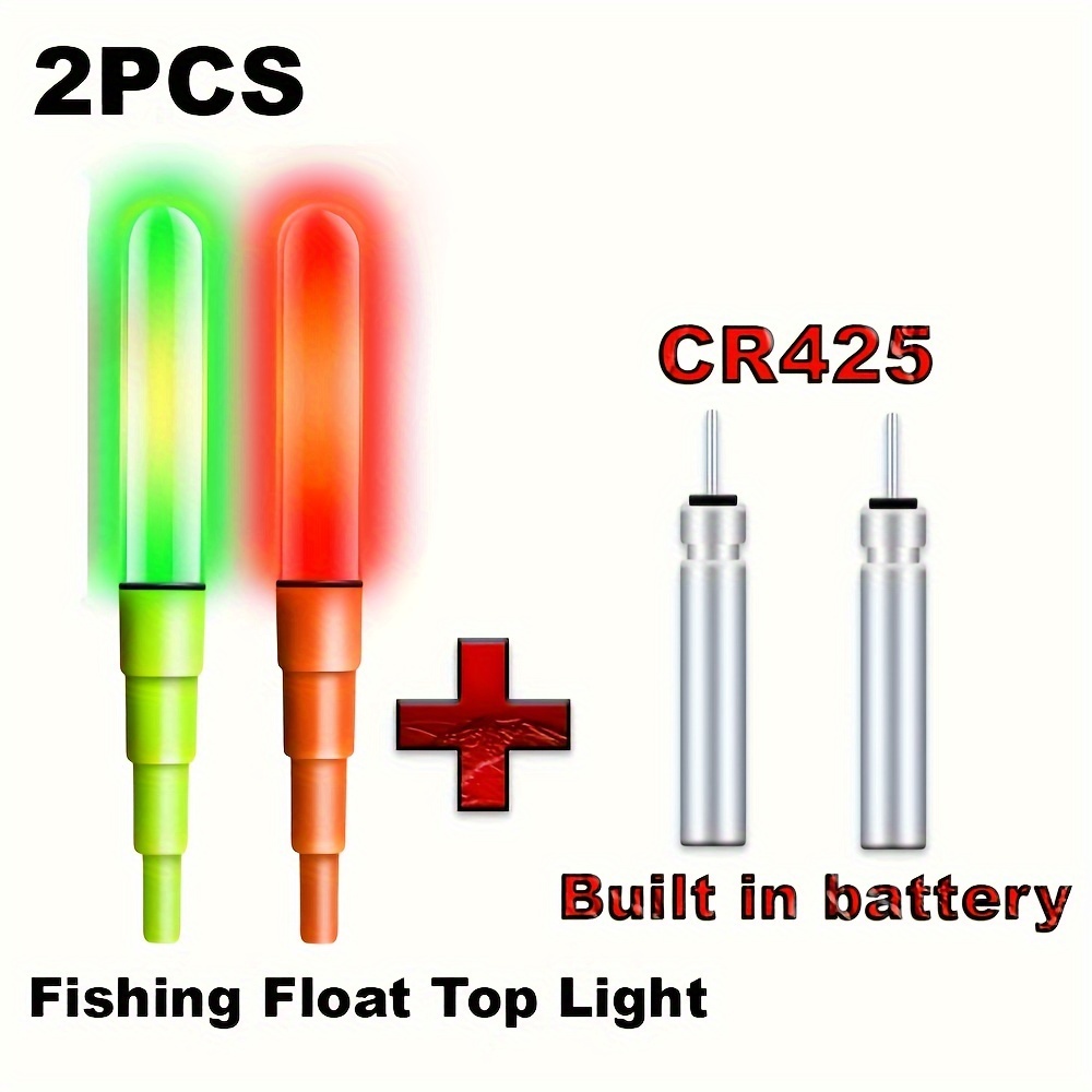 Reusable Electronic Light Sticks for Night Fishing 2pcs with Glow Lamp