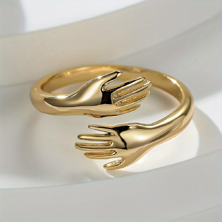 18k Gold Plated Copper Ring Suitable For Men, Women, And Couples