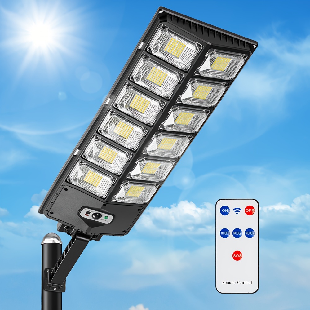 

Commercial 100000lm Led Outdoor Dusk To Dawn Solar Street Light Road Area Lamp, Suitable For Outdoor Solar Street Lights Motion Sensor Lights Commercial Dusk Dawn Street Lights