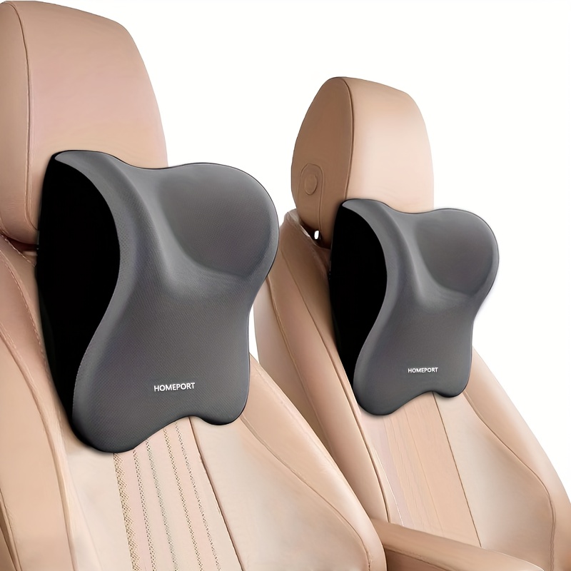 Image of 2 Pack Neck Pillow, Enhance Your Driving , Memory Foam Travel Neck Pillow, With Breathable Removable Cover, Comfortable Ergonomic And Neck