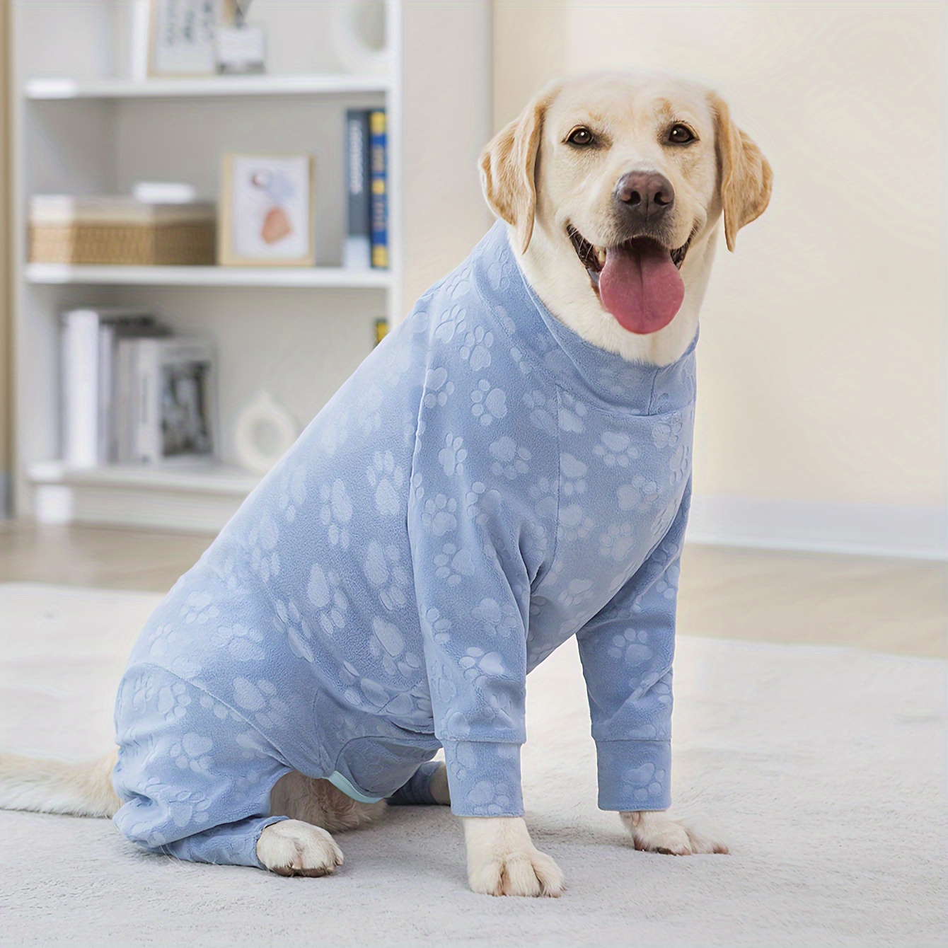 Dog Pajamas Golden Retriever Print Pajamas Cozy Paw Print Dog