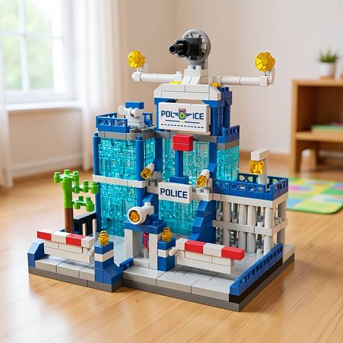 item picture 2026 city building blocks compatible with educational construction toys pretend play scene model for boys parent child interactive building set desktop desk creative decorative ornament
