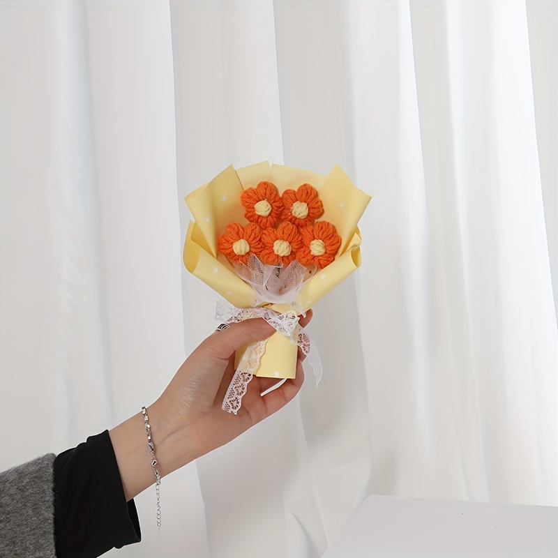 TEMU 1pc Realistic Artificial Daisy Flower Bouquet - Suitable For Valentine' Day, Mother' Day, Graduation Party Decorations - Spring Table