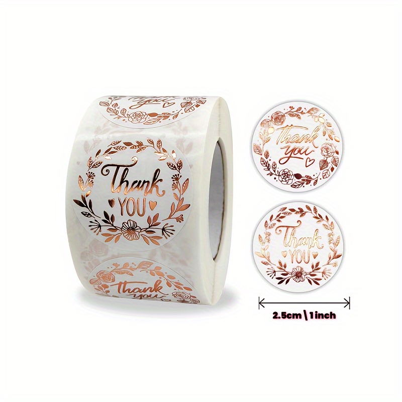 500-pack Thank You Stickers - Perfect For Gift Boxes, Shopping Bags ...