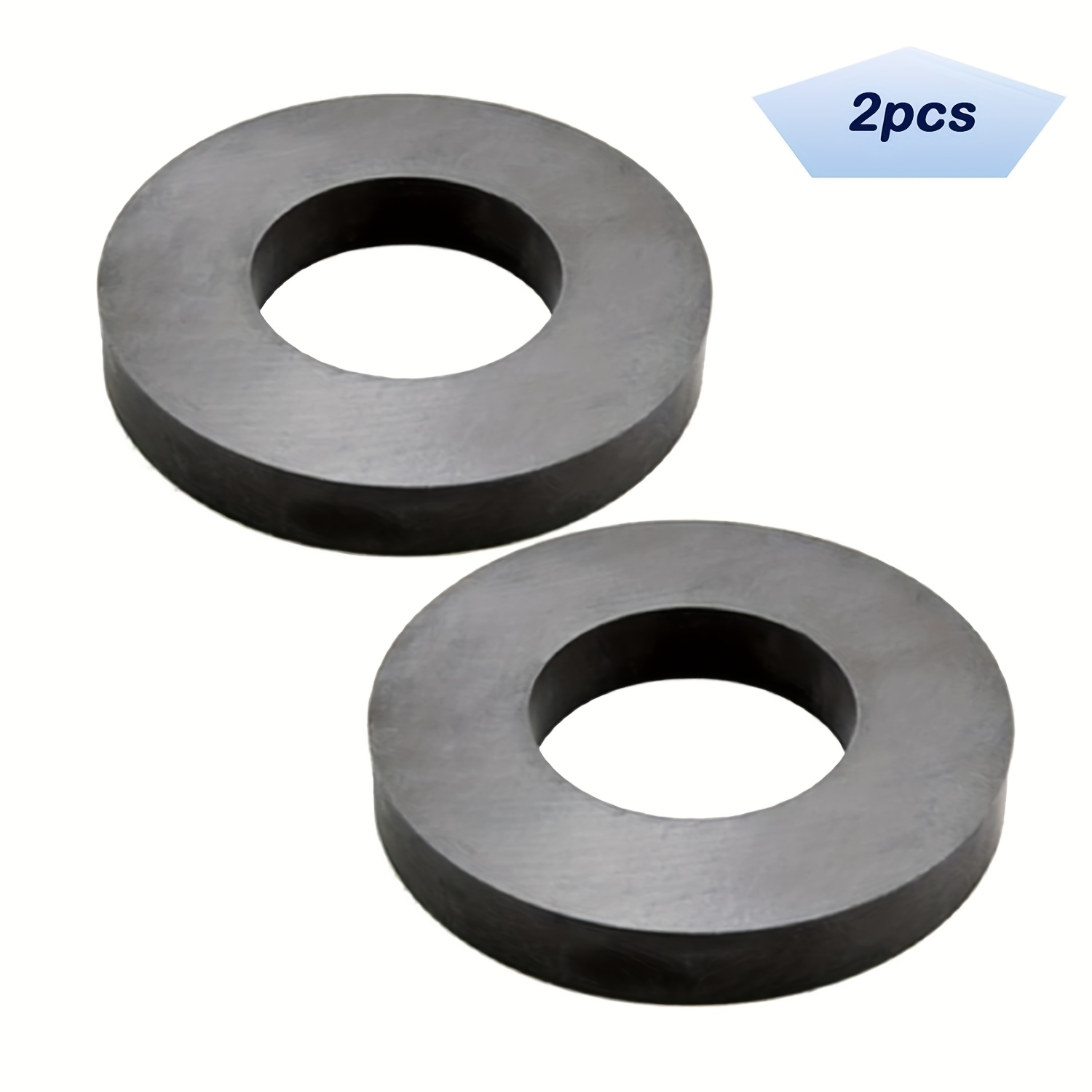 2pcs Oxide Ring Magnets, Outer Diameter 45mm X Inner Diameter 22mm X 10mm, Heavy-duty Round Ceramic Disc Magnet With Hole For , Science, Metal Tool Organization