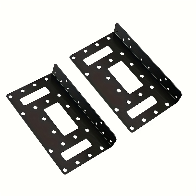 2pcs Hard Drive Mounting Bracket, Shock And Drop Resistant Design, Heat Sink, Suitable For 2.5-inch Hdd/ssd Storage Metal Hollow Machine Bracket