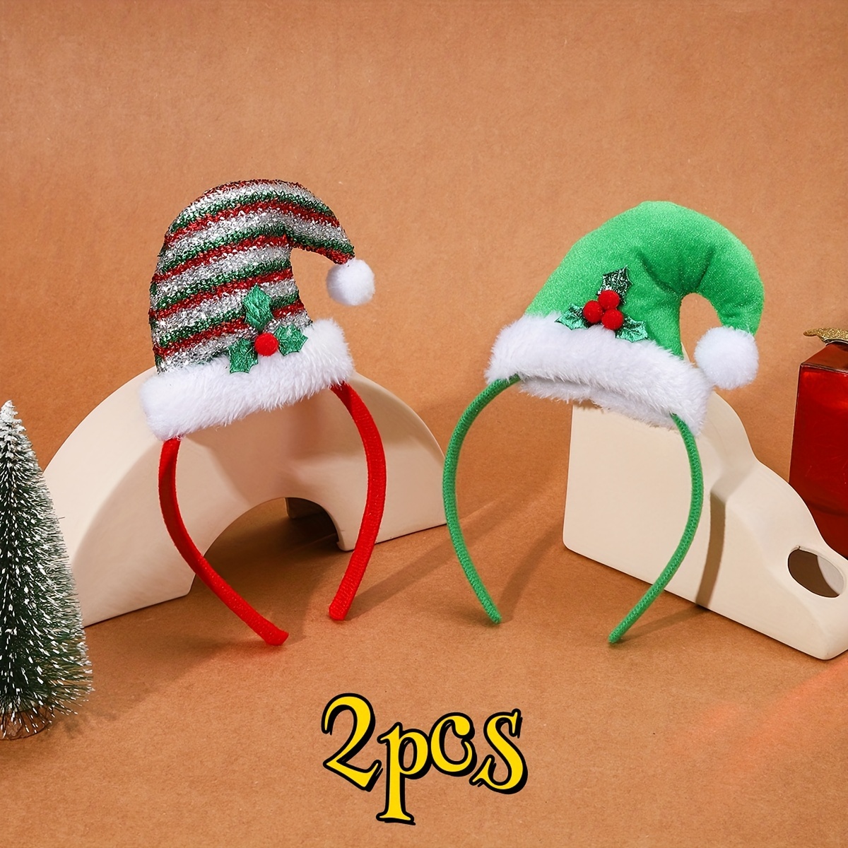 

1pc/2pcs Christmas - And Elf - Seasonal Hairband: Christmas Hairband - Christmas : Accessories