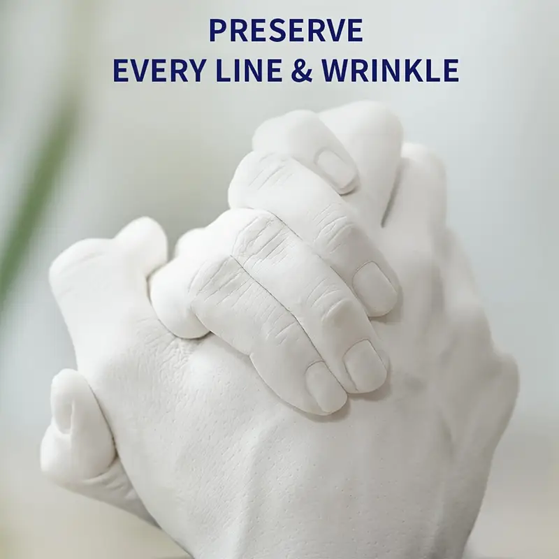 eelhoe hand casting kit diy keepsake hands for adults perfect for wedding anniversaries mothers day fathers day or birthdays suitable for ages 14 and up made with safe non electric pe material details 6