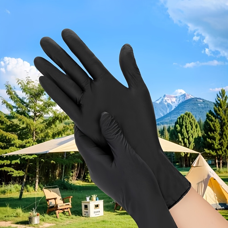     en nitrile noirs,   de nettoyage ménagers, tatouages, teinture capillaire, salons de beauté, fournitures de nettoyage, outils ménagers