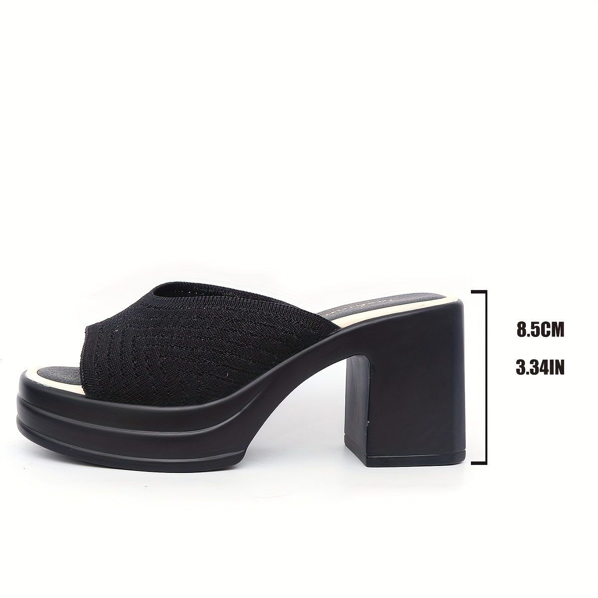 Women'S Stylish Black Strappy Sandals with Pearl Ankle Bracelet - Comfortable High Heel, Open Toe Design for Spring and Summer, Fashionable Footwear|Elegant Sandals|Strapback Sandals