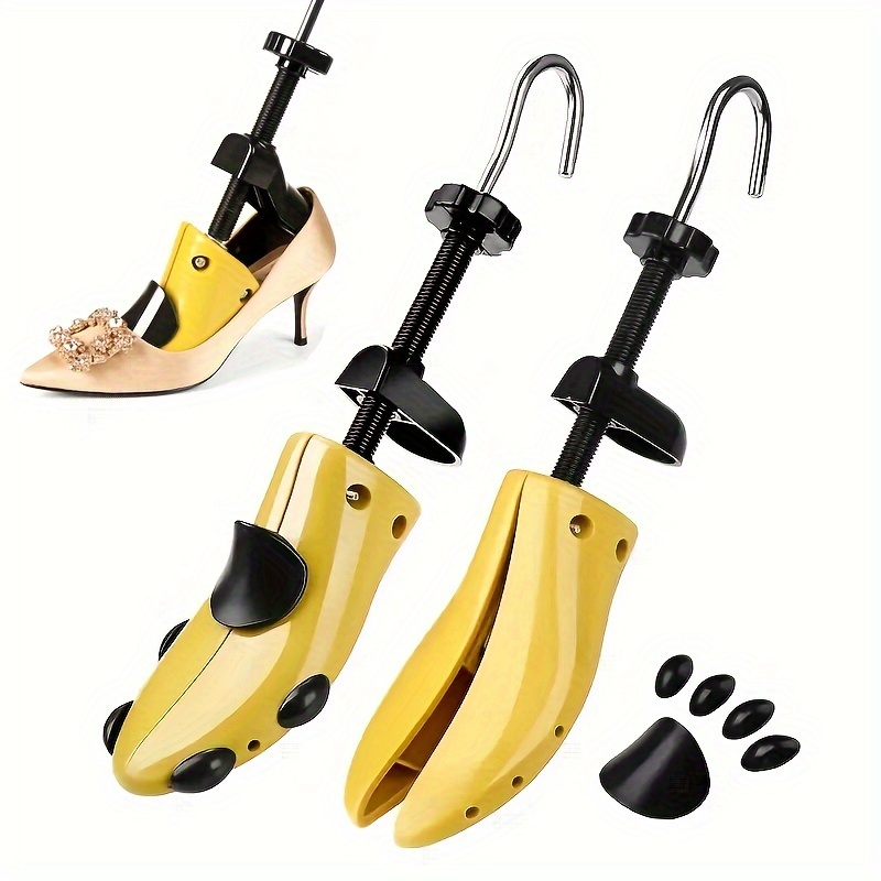 

Yaowithsu Adjustable Plastic Shoe Trees For Women And Men - Unisex Footwear Shaper And Stretcher For Length And Width Expansion