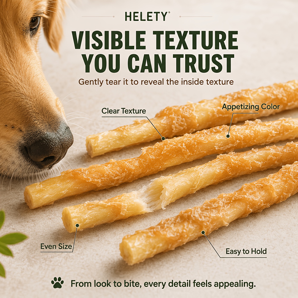 collagen   dental treats tender meat strips suitable for labradors and golden retrievers     teeth a training reward suitable for small medium and large dogs as a   treat Product details 3