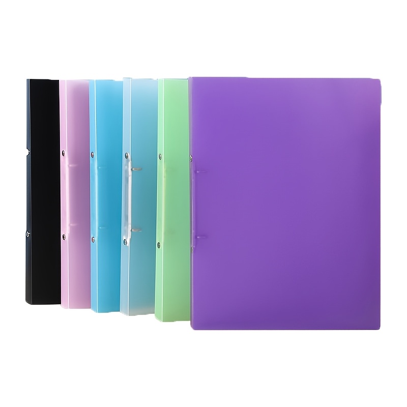 TEMU A4 Ring Binder - With 2 Rings 16mm, Up To 100 Sheets, Spine Width 2.5 Cm, Color Sheet, 'natural' , With Spine Labels - Ring Binder, A4 Narrow