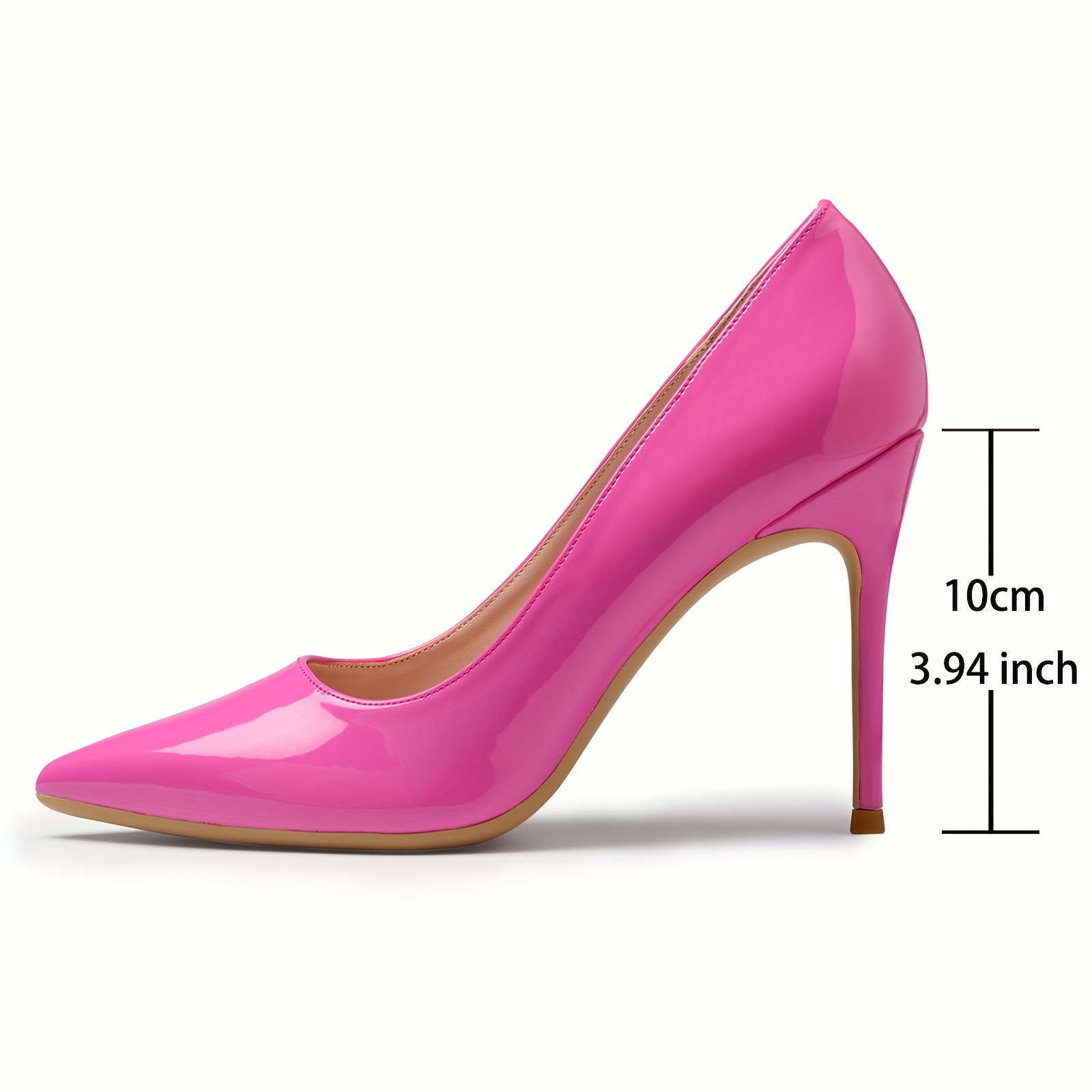 womens high heels women classic pointed closed toe heels - Temu