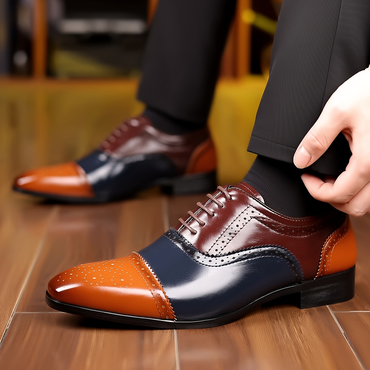 5659 Chaussures de costume uniformes pour hommes