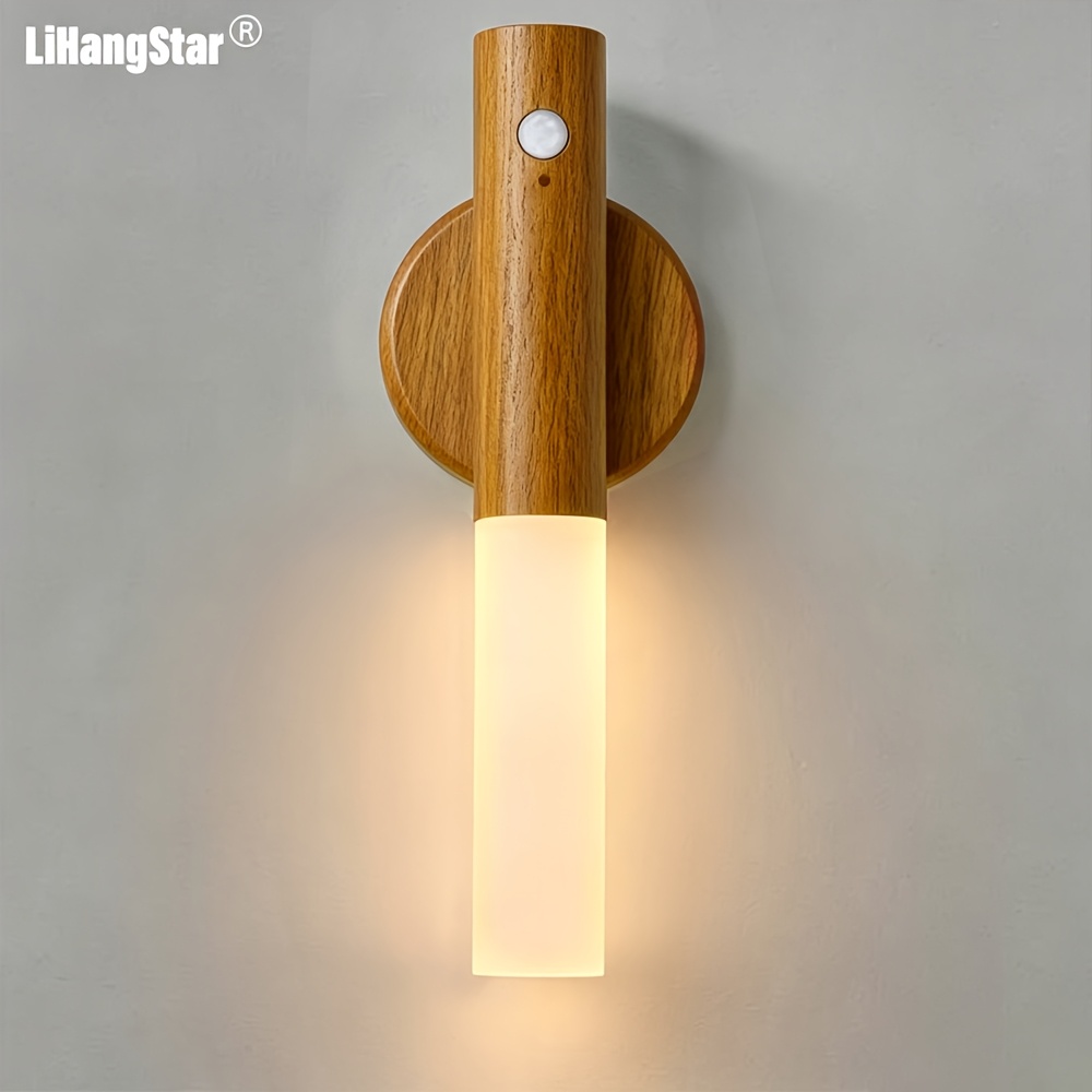 TEMU Lihangstar -sensing Wall-mounted Night Lights, Motion-sensing Night Lights, Magnetic Wall Lights, Rechargeable Led Wall Lights, And