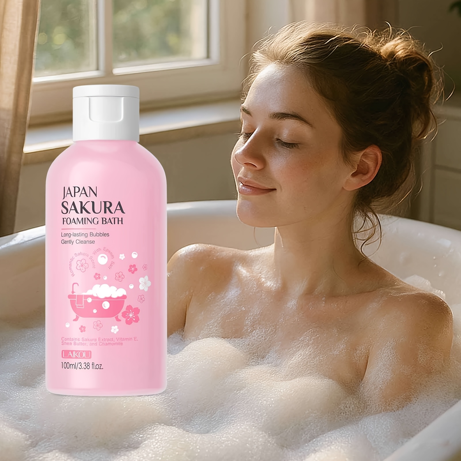 Mousse Bain Sakura Gel Hydratant Aloe Vera
