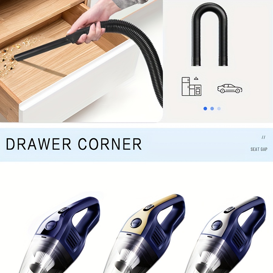 portable vacuum cleaner for home and car use with strong   usb rechargeable mini cleaning vacuum cleaner   with   accessories suitable for   office etc details 3