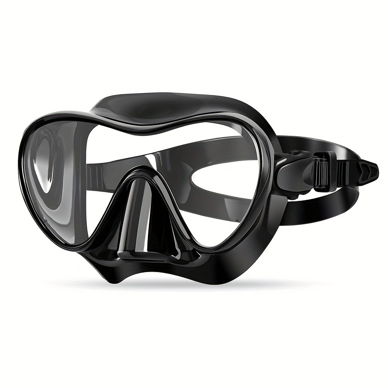 

Frameless Diving Mask, Wide View Tempered Glass Anti-fog Snorkel Mask With Silicone Strap, Professional Snorkeling Gear