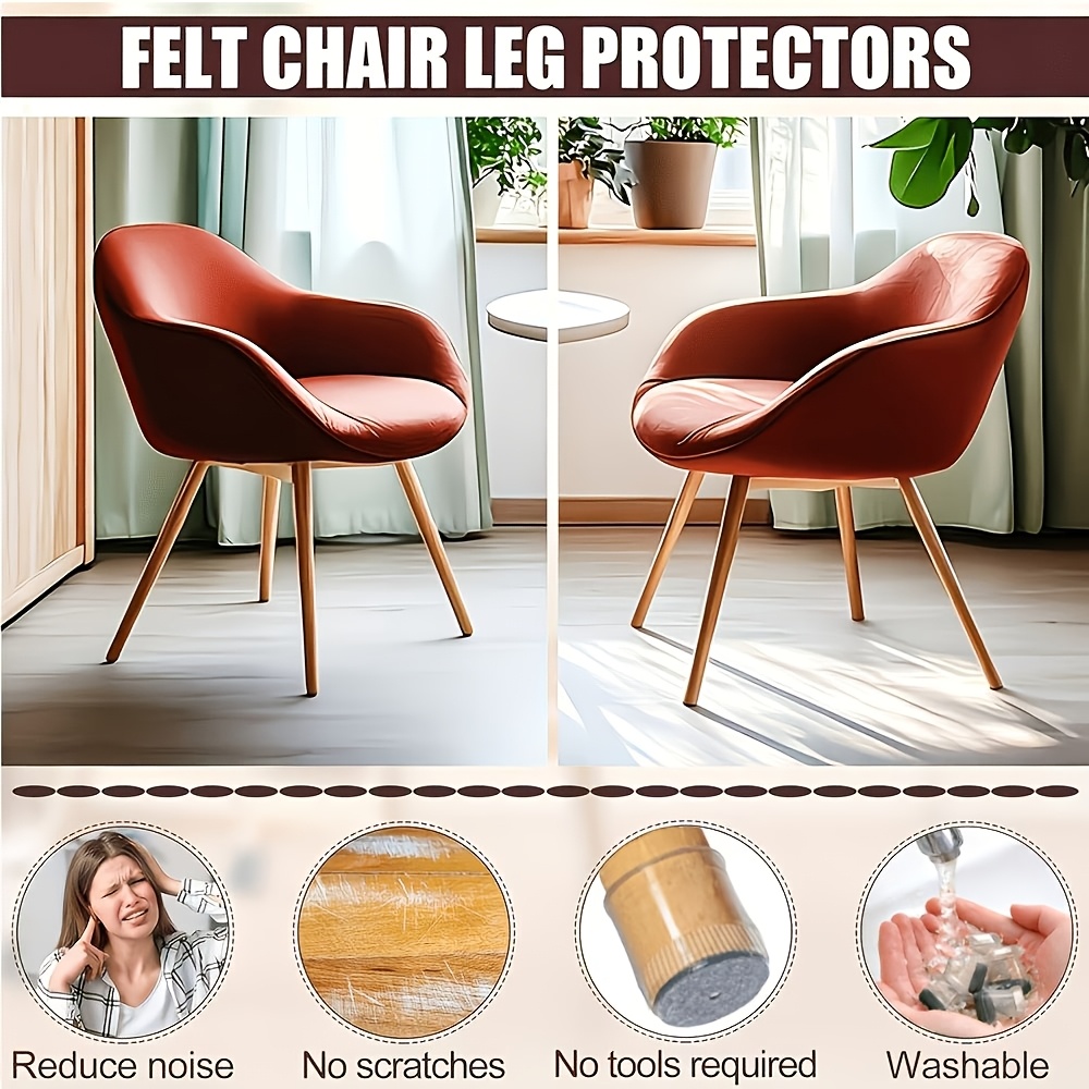 TEMU Set da 16 pezzi di protezioni circolari medie per gambe di sedie, in silicone ad elasticit�, aderenti, adatte a di piedini di mobili, copertura