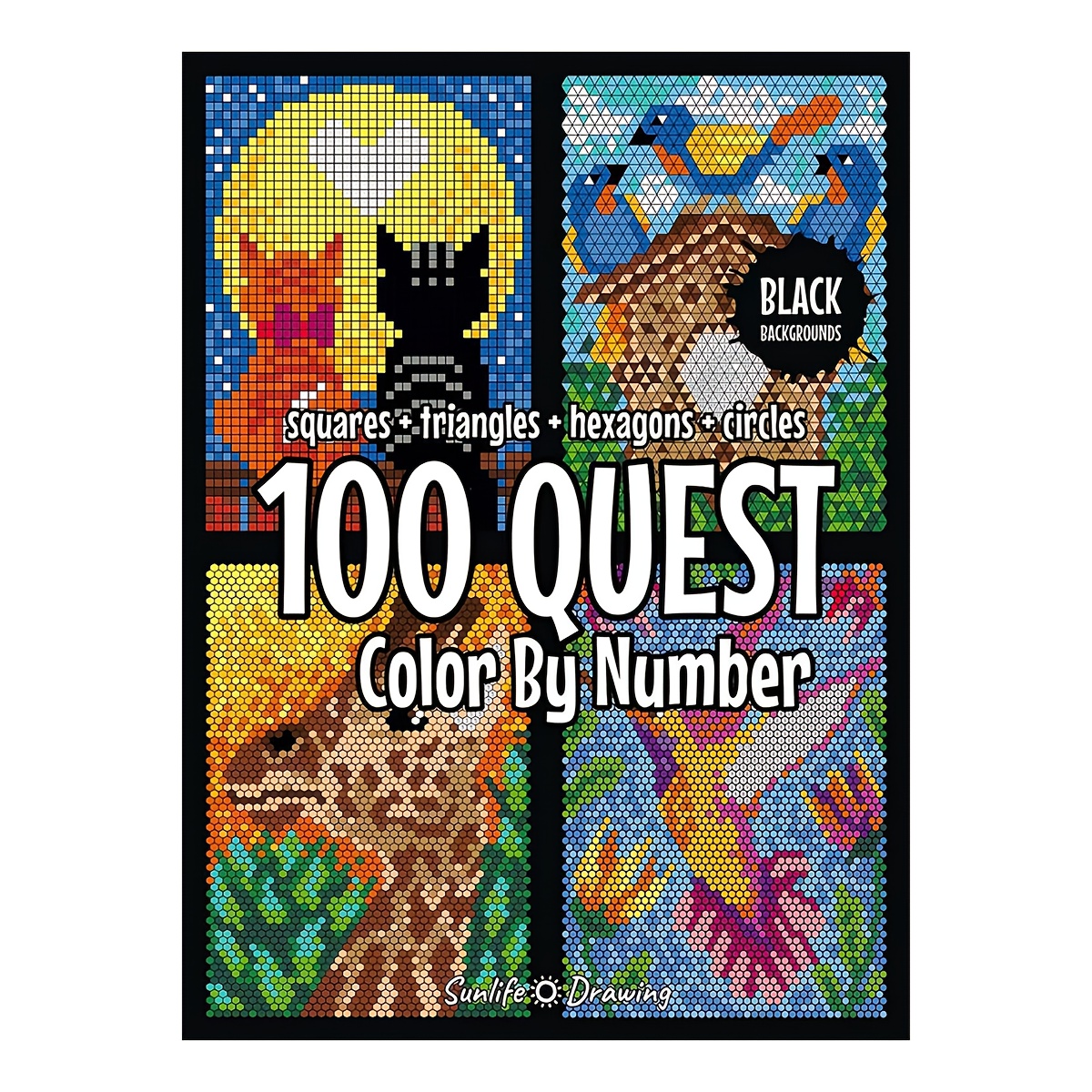 

100pcs Coloring Book For Adults & - Relax Art Vibrant Illustrations, & Animal Shapes, Creative Drawing & , Adult Coloring Book | Artistic | Artwork