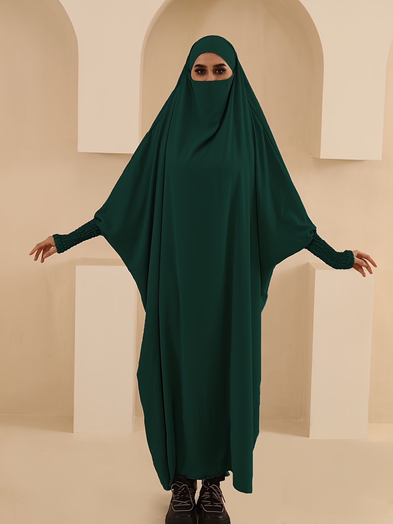 knee length dresses for ladies 6429#Eid Mubarak Elegant Fashion Muslim Women Hijab Dress