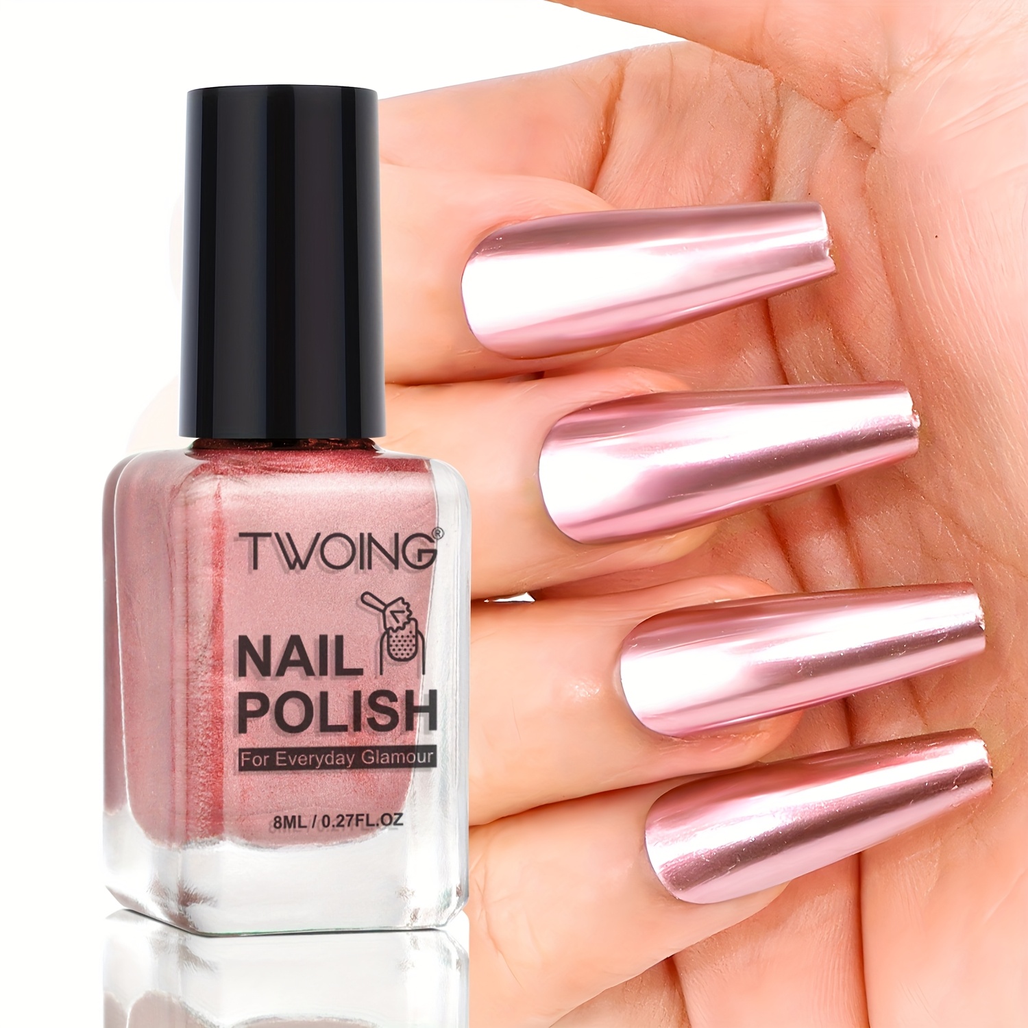 Vernis à Ongles Rose Glamour - Marque Yolizul - Neuf Sous Emballage D'origine