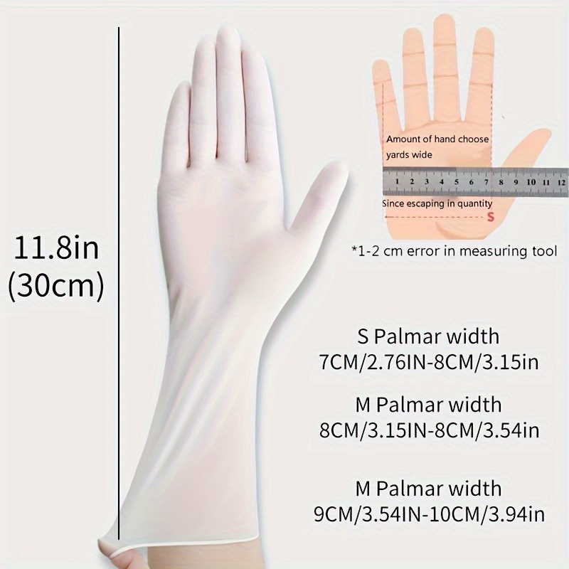 20 50pcs waterproof nitrile gloves latex powder free   for kitchens cleaning   hair dyeing details 0