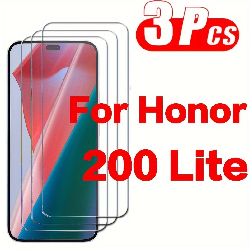 

Protecteurs d'écran en verre trempé brillant 3-Pack pour Honor 200 Lite, films de protection et résistants aux rayures