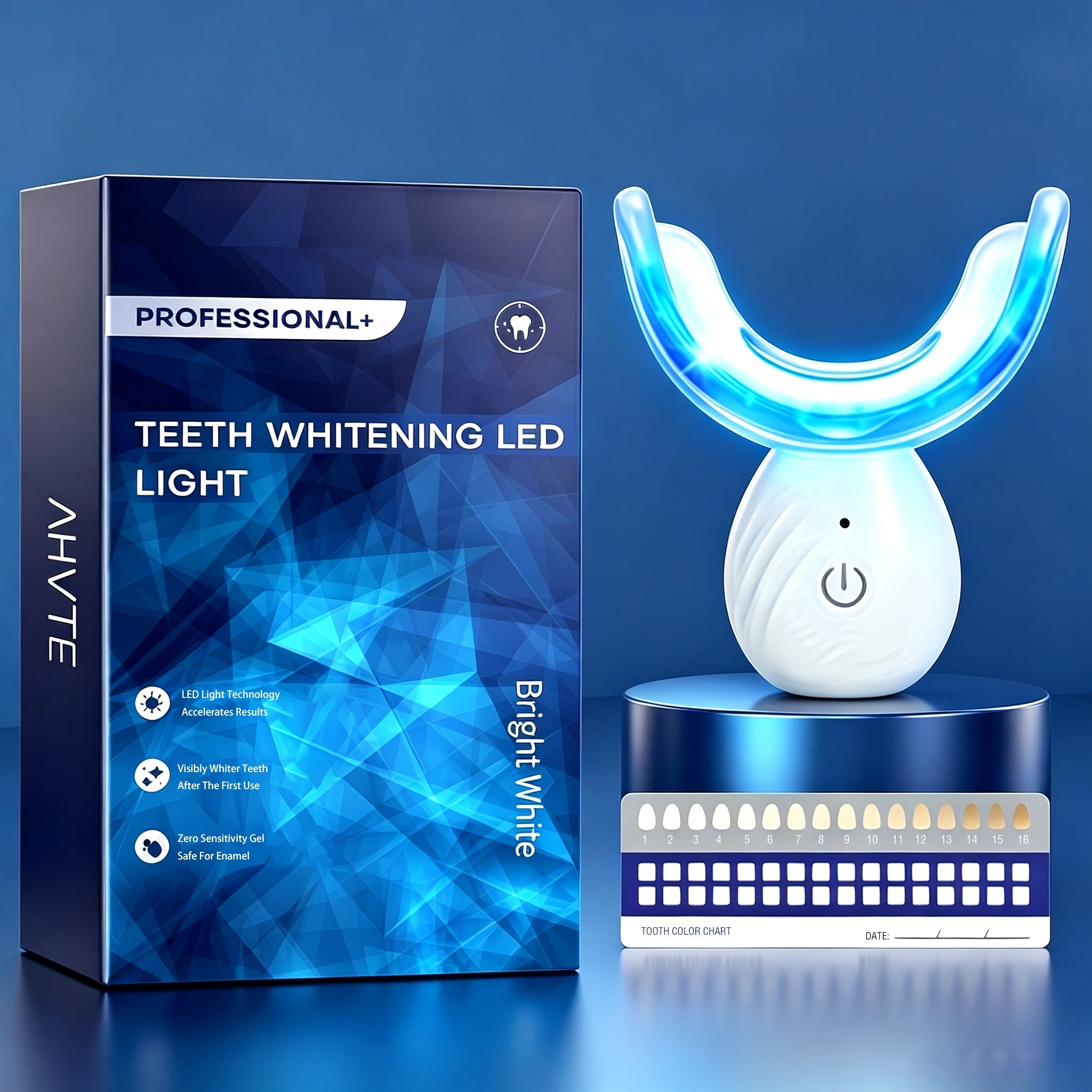 Teeth Led Light Kit, Teeth Accelerator, 16x Blue Led Light, Home Teeth Light Father's Day, Mother's Day Gift