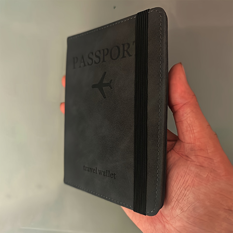 Image of 2025 Passport Holder Wallet - With Multiple Compartments For Cards, Cash & Additions, Perfect For Business Trips & Vacations, Passport | Embossed | Multicompartment Wallet